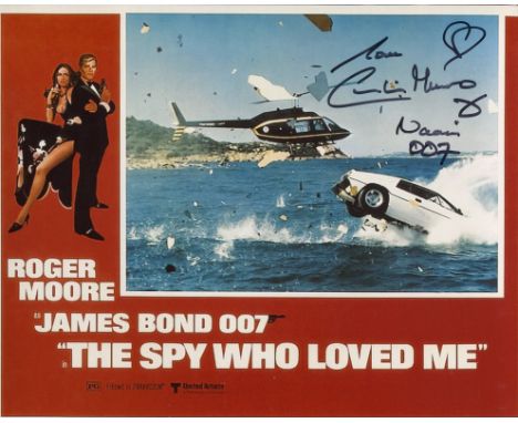 007 Bond girl Caroline Munro signed 8x10 The Spy Who Loved Me photo. Good condition. All autographs come with a Certificate o
