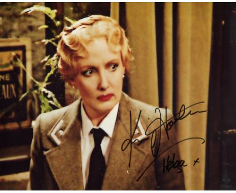 Allo Allo. 8x10 photo from the comedy series Allo Allo signed by actress Kim Hartman who played Helga in the series. Good con