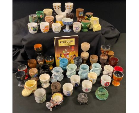 Egg cups - Poole; Delft; Royal Doulton, 'Fieldflower'; Hornsea; Crown Staffordshire etc 