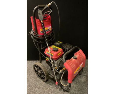 Tools- Work zone portable pressure washer, two stroke engine powered. 