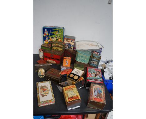 Collection of vintage tins some reproduction 