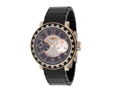 18K yellow gold; titanium, d=47 mm126 g (gross)