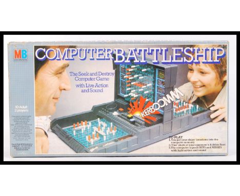 An original vintage MB Games Electronics made ' Computer Battleship ' game. Appears in very good original condition, with peg