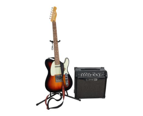 Squier by Fender Classic Vibe Telecaster electric guitar, made in China, serial no. CGS1002383, in three-tone sunburst finish