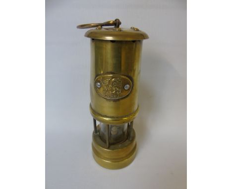 Vintage style brass miners lamp