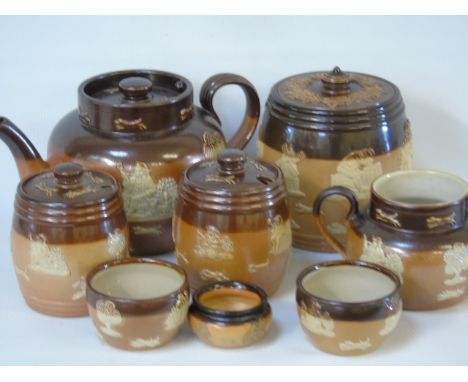 8 Items of Royal Doulton Harvest ware to include a 3 piece tea set