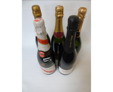 3 Bottles of various sparkling wine and 2 bottles of champagne