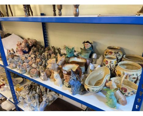 Collection of Lilliput Lane, Sylvac, character jugs, Natwest Pigs, Goebel, etc.