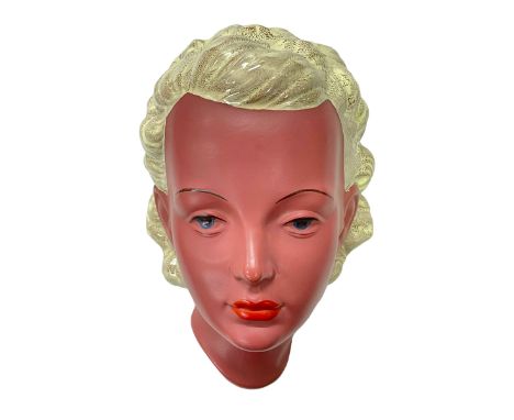 Goldscheider face wall mask, 24cm high.