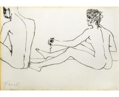§ Dame Elisabeth Frink, CH, DBE, RA (British, 1930-1993) Aesop's Fables, 1968 - The Horse Hunter and the Stag; The Bald Man a