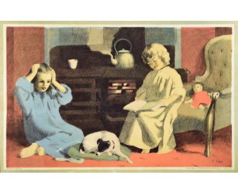 § Thomas Carr (British, 1935-1999) Fireside signed within the print "T Carr" lower right, printed in England at The Baynard P