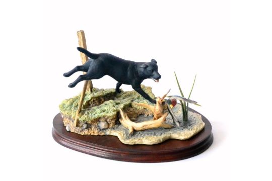 border fine arts black labrador