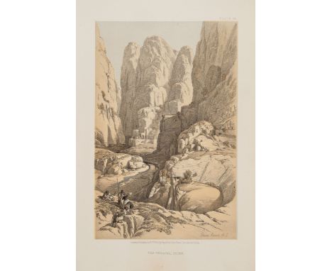 Roberts (David) - The Holy Land, 6 vol. in 3,   tinted lithographed portrait frontispiece, 6 tinted lithographed titles, 241 