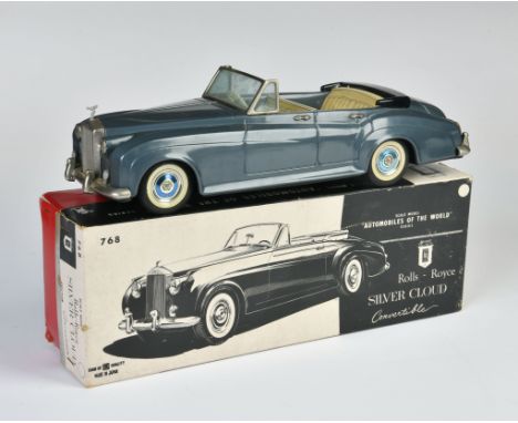 Bandai, Rolls Royce Silver Cloud, Japan, 30 cm, Blech, Friktion ok, Okt Z 2+, Z 1-