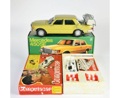 Gama, Mercedes 450 SE + Computacar, W.-Germany, Mercedes 43 cm, Kst, Funktion ok, Okt, Z 2