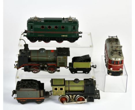 Märklin, Hornby, Bub, Fleischmann Konvolut Spur 0, Eisenbahnen + Zubehör, Fundgrube, bitte besichtigen, guter Zustand
