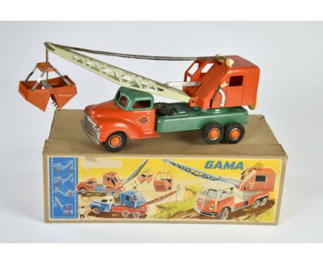 Gama, LKW mit Bagger Aufsatz, W.-Germany, 43cm, GemBw, Okit Z 2, Z 1-