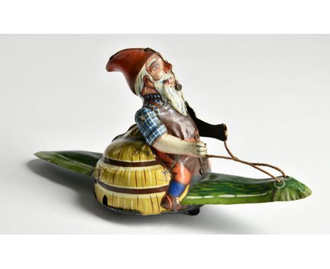Gama, Zwerg auf Schnecke, Germany VK, 26 cm, Blech, UW ok, LM, Z 2