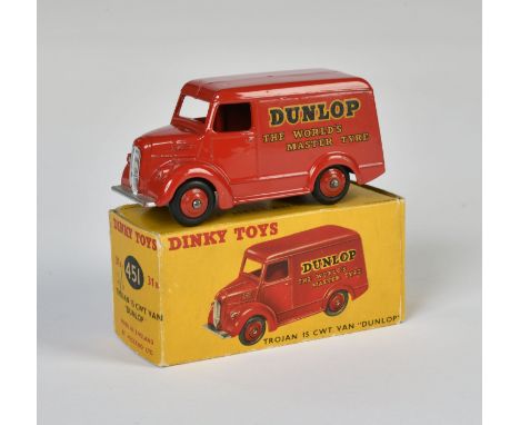 Dinky Toys, 451 Trojan Van Dunlop, rot, Okt Z 2, Z 1