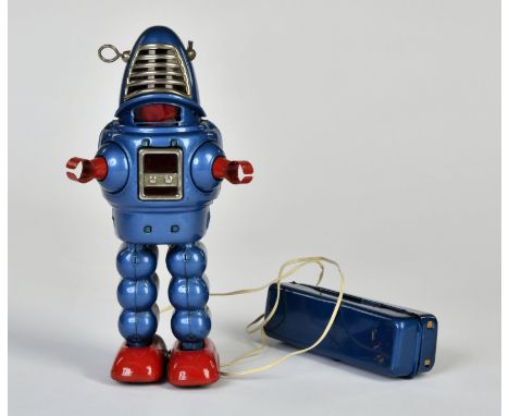 KO Yoshiya, Planet Robot, Japan, 23 cm, Blech, Bat. Antrieb, Funktion ok, Z 2+