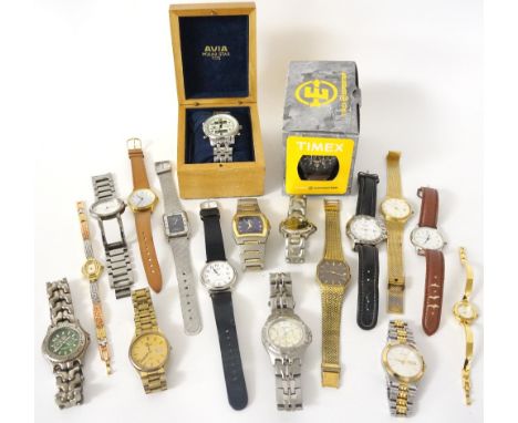 COLLECTION OF VARIOUS WRISTWATCHES
including Sekonda, Pulsar, Rotary, Avia Polar 100 with instructions and box, Lorus, Orland