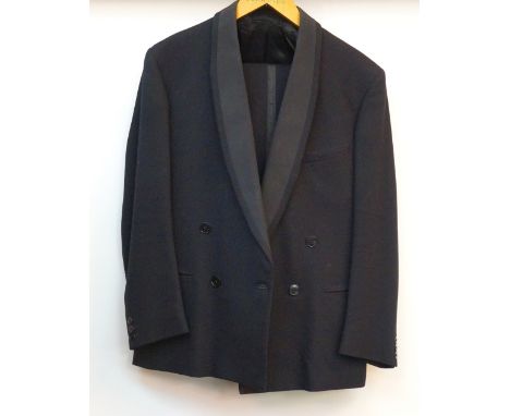 VINTAGE GENTLEMAN'S BLACK EVENING SUIT
double-breasted with shawl collar, good average size