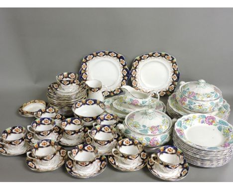 Royal Albert tea wares, and a Booths 'Mayfair' pattern part dinner service