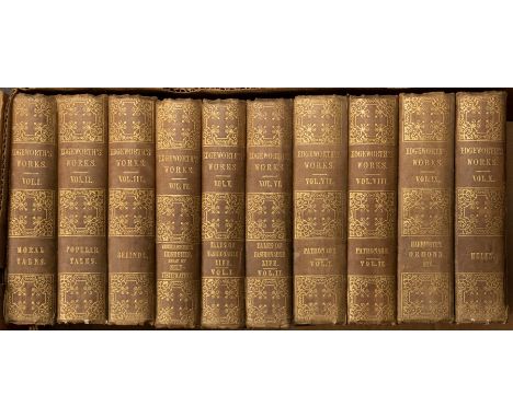 Edgeworth, Maria. Tales and Novels, in nine volumes plus Helen, London: Whittaker et al., 1848 (Helen published as a tenth vo