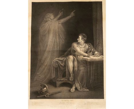 Shakespeare. Two loose/rolled stipple engravings: Julius Caesar, Act IV, Scene III, engraved by Edward Scriven after R. Westa