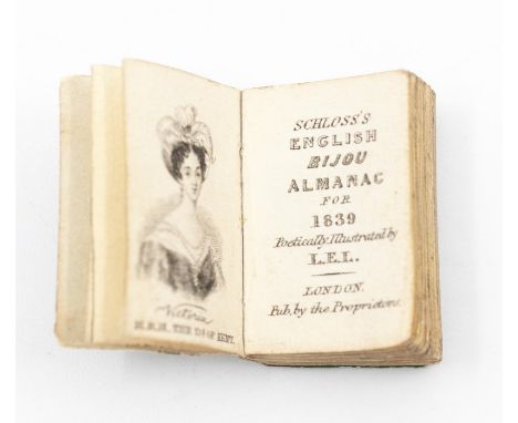 Collection of three miniature books: [Landon, Letitia Elizabeth] (Illus.). Schloss's English Bijou Almanac for 1839, Poetical