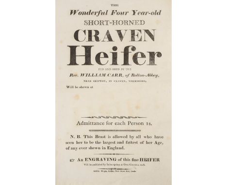 Archive of manuscript correspondence and notes relating to the 1812 tour of the famous Craven Heifer - England's fattest ever