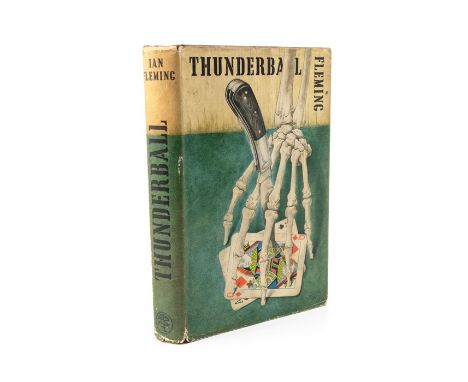 Fleming, Ian. Thunderball, first edition, London: Jonathan Cape, 1961. Publisher's cloth lettered in gilt, complete with dust