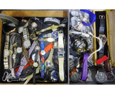 Collection of modern wristwatches including Sekonda, Lorus, Timex, NY London and Ice watch approx 60   Condition Report   Cli