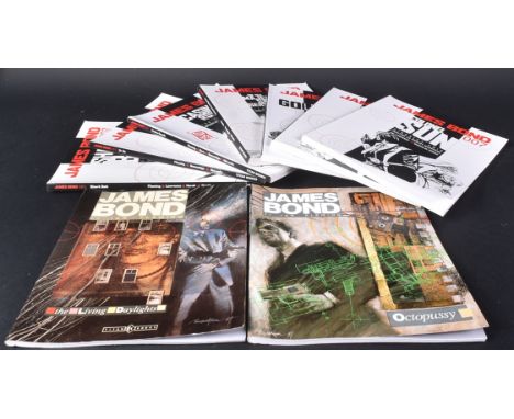 A collection of 9 x vintage James Bond comic books by Titan Books. Titles to include: Octopussy (1988), The Living Day Lights