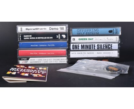 Cassettes - a collection of assorted vintage cassette tapes to include punk and some demos / bootlegs. Includes; Spineshank D