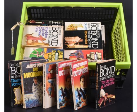 James Bond 007 - A large collection of vintage James Bond books written by Ian Fleming. Publishers to include Triad / Panther