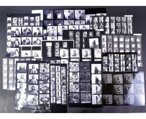 From The Collection Of Valerie Leon - a large collection of x21 vintage modelling contact sheets. c1960s to c1990s, including