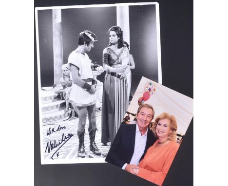 From The Collection Of Valerie Leon - Des O'Connor - an original vintage 8x10" black and white publicity still from a sketch 