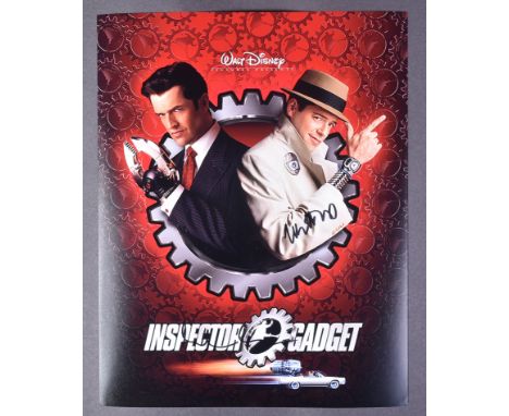 Inspector Gadget (1999) - dual autographed 11x14" poster photograph from the movie, signed by Matthew Broderick and Rupert Ev