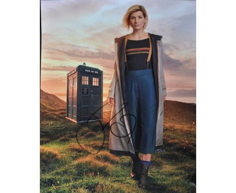Doctor Who - Jodie Whittaker (Thirteenth Doctor) - autographed 8x10" colour photograph of Whittaker in Dr Who. Signed in blac