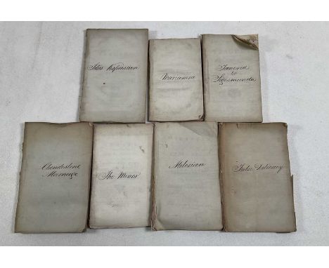 A collection of 18th century plays, to include GEORGE COLMAN &amp; DAVID GARRICK; The Clandeftine Marriage, a Comedy, 1766, t