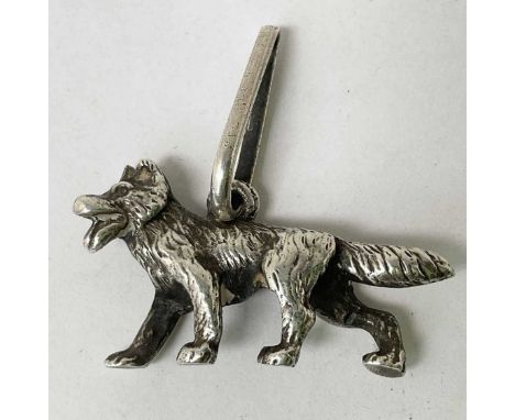THE BOY SCOUTS ASSOCIATION; an Indian Silver Wolf (3.2cm in length) with two typed letters on a single, with the second lette