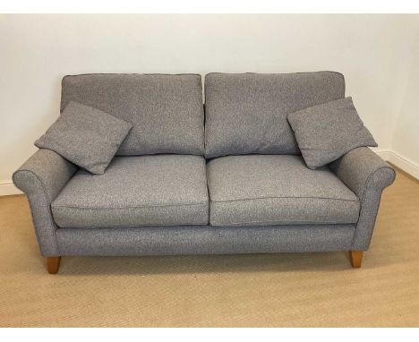 A modern large two seat sofa, height at the back 70cm, width 180cm, depth 90cm.