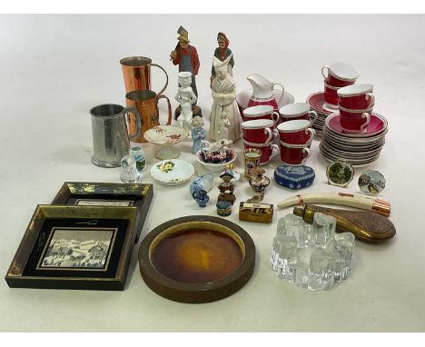 A quantity of ceramics to include Royal Crown Derby, Limoges, Royal Worcester and other manufacturers, together with other it
