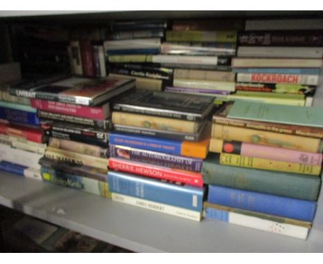 A large quantity of books to include autobiographies, history and arts along with various works of fiction and non fiction to