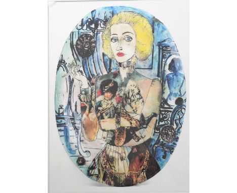 Sir Grayson Perry CBE RA (born 1960)Clare as a Soldierlimited edition digital print on linen, framedprinted artist cipher, fr