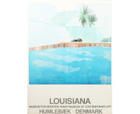 David Hockney OM CH RA (born 1937)Louisiana, Humlebaek, Denmark (Swimming Pool)lithographic poster in colours, framedunsigned