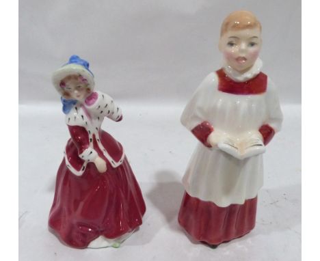Two Royal Doulton figures, Christmas Morn HN3212; Choir Boy HN2141