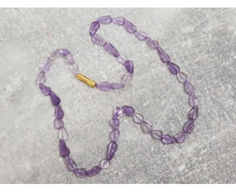 Amethyst beaded necklet