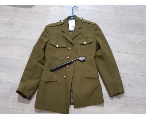 Mans army uniform jacket, height 176, chest 104, waist 88 together with bayonet and scabbord